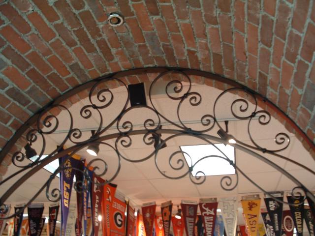 Custom fabricated archway