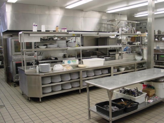 Stainless steel welding repair and fabrication - restaurant kitchen custom shelves and racks